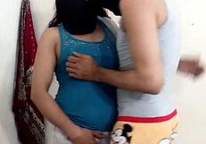 i share my intimate standing moment with clear hindi voice as muslim wife