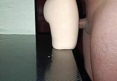 anal with sally then cum exploding between her thighs