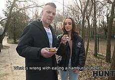 Girlfriend fucked by hungarian friend while cuckold watches pov pickup