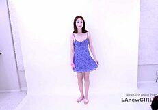 Lesbian stylist seduces straight brunette teen on sofa