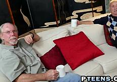 two horny teens gangbanged by nasty grandpa hardcore