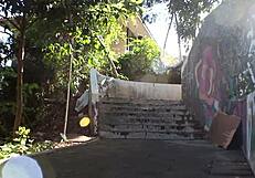 hey redhead slut masturbates publicly in park sucks cock for facial cumshot 💦😈🔥