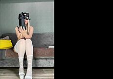 livestream gaping hairy pussy fisting with huge dildo buttplug