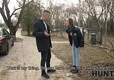 Girlfriend fucked by hungarian friend while cuckold watches pov pickup