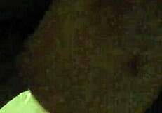 Latina milf in lingerie masturbates big cock at hotel.