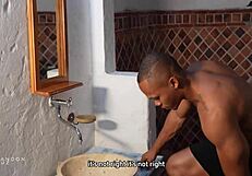 My cuckold heart pounds as husband meets wife's sister in bathroom intimacy, brandon cruz and luna vitaler share moment.