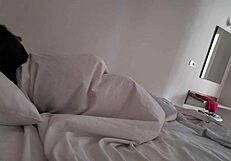 stepmom's big natural tits tempt in hotel room leading to risky taboo fuck