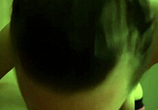 brune babe slurps huge cock sloppy wet cum covered blowjob