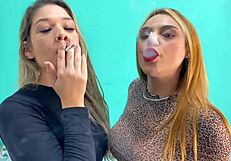 smoking leads to kissing and fucking my hot friend's big tits