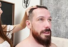 i love when this beautiful athletic masseuse eats my arse rimjobs me deep then i explode cum in her mouth after domination