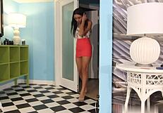 Fucking Her Tight Latina 18+ Pussy with Huge Dildo in Miami!