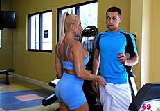 Robbin Banx Bends for Big Cock Doggy Before Milking Cumshot Ride