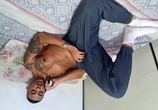 Pounding cuckold's blonde with huge black cock