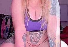 can your hairy pussy handle riding this gaping huge monster dildo? 