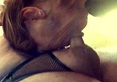 Granny Carmen's deepthroat blowjob on cock got me goin' uh-mazing