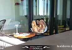 lexidona strips nude solo outdoors in public from wien showing off her homemade amateur body