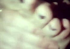 Polish lesbian self-worships feet coated in black nail polish