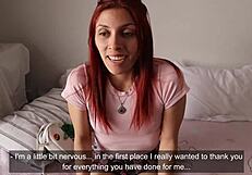 Sloppy blowjob from petite babysitter then rough fucking boss for that big raise!