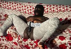 aqua ebony squirts hard on vibrator in homemade fuck session