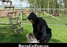 i can't stop watching these slutty blondes fight then suck hard cocks together