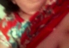 stepmom's curvy tits give johnny sloppy bedroom handjob