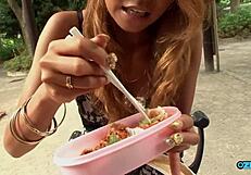 Tickle Tease Her Small Tits Asian Puffy Nipples Juice-Making Tango