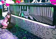 bound teen twerks seductively in tight bondage ropes