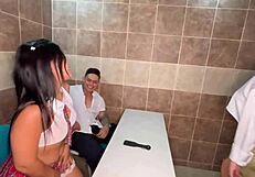 damn milf cachonda goes wild in hardcore trio with ass licking and big tits bouncing 😍🔥