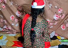 brother-in-law finally fucks sali first time in sexy christmas salwar suit?