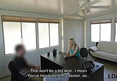 pretty blonde allie rae trades sissy pussy for loan cash