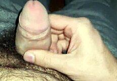 jerking my hairy cock solo with armpit striptease fetish today