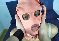 latin bdsm slut anal plugged slapped till cum