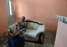 wife gone, unfaithful hubby claims sister-in-law's fat ass rough in living room