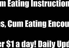 Don't You Dare Spill One Cum Drop in This CEI Humiliation!