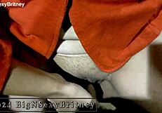 big sexy britney librarian rips clothes for sloppy deepthroat facial cumshot