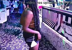 bound teen twerks seductively in tight bondage ropes