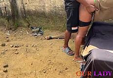 Naughty uganda girlfriend squirts on big black cock outdoor chair sex first naija visit