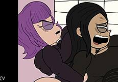 chicas, miren como nos follamos el culo mutuamente en trio anal futanari