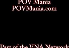 pov nicky ferrari's busty curves in stockings ride miles' cock like a horny milf uniform slut