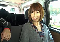 japanese couples get wild fucking during boat and car game