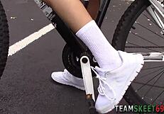 Tiny ebony teen takes monster black cock facial cumshot doggystyle blast