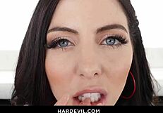 Pretty Brunette Theodora Days Rides Oiled Monster Cock Anal