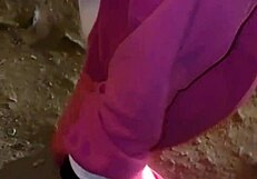 stalking stitch-costumed mature for street anal hunt