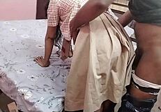 Desi 18yo virgin student teen fucked doggystyle first time with big boobs bouncing