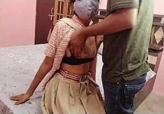 Desi 18yo virgin student teen fucked doggystyle first time with big boobs bouncing