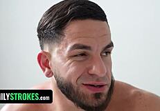 Teasing 18+ Latina Sucks Thick Monster Cock in Front of Stepdad in Taboo CFNM