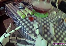 Step Sister Swallows Family Taboo Cum In Halloween Fun