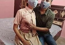 Desi 18yo virgin student teen fucked doggystyle first time with big boobs bouncing