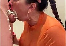 Sophie James dominates deepthroat gagging choking cumshots like the goat