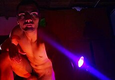 ever seen muscular studs stroke monster cocks in purple shadows?